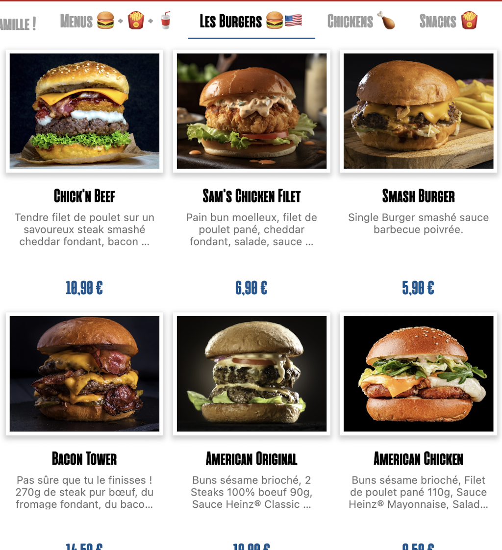 Menu U's Canteen - Paris 14-3