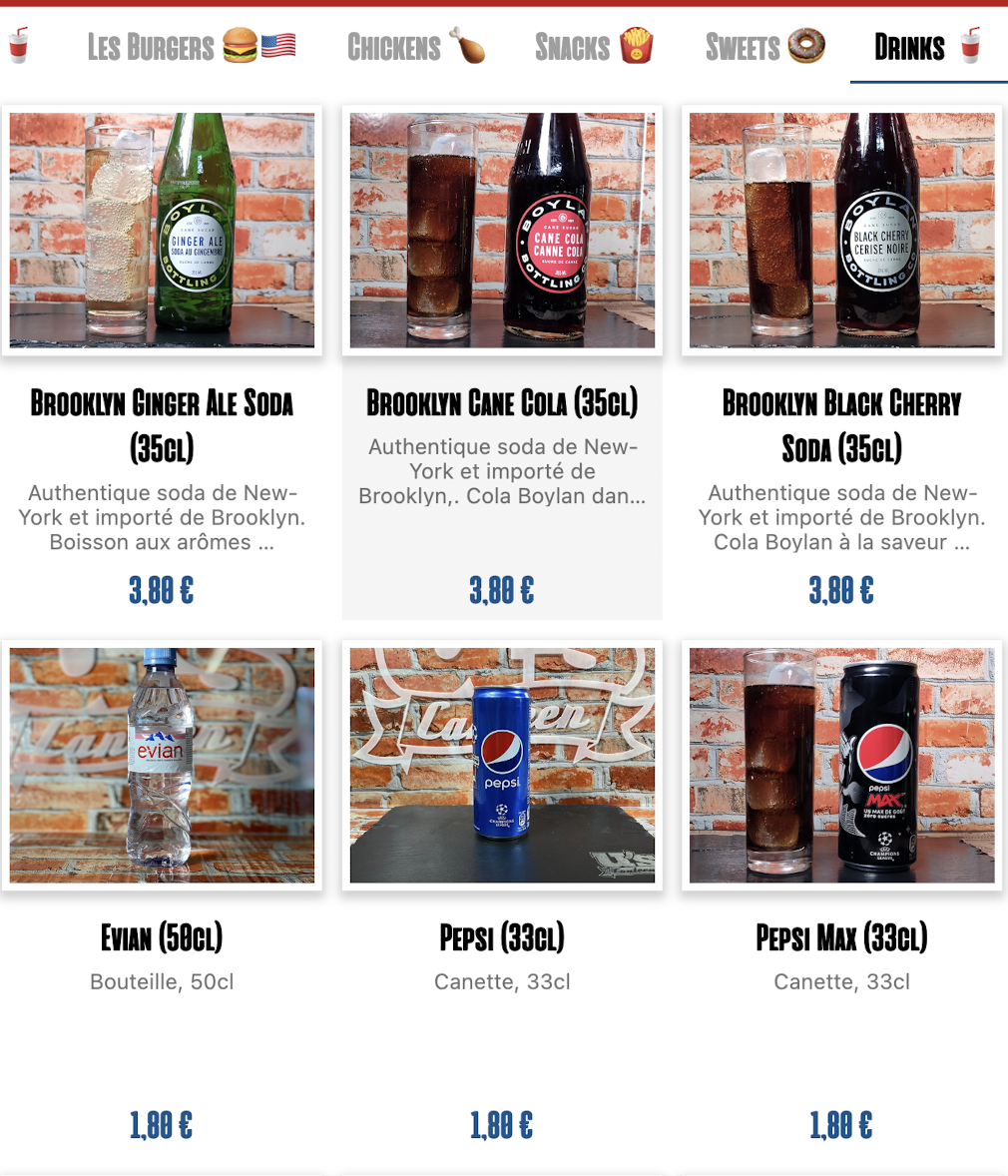 Menu U's Canteen - Paris 14-4