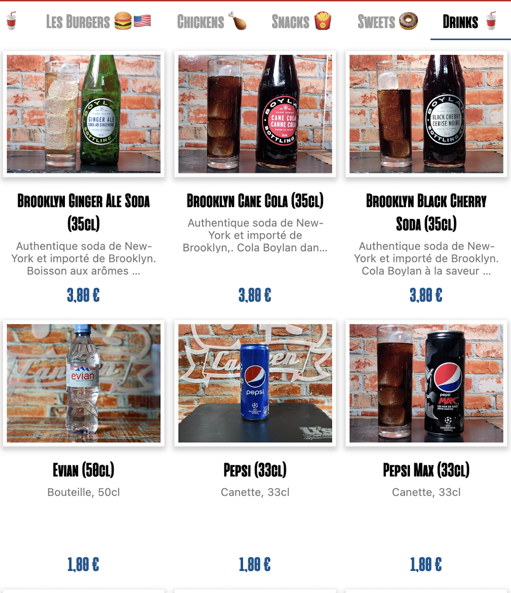 Menu U's Canteen - Paris 14-5